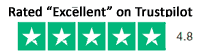 Trustpilot ranking "Excellent"
